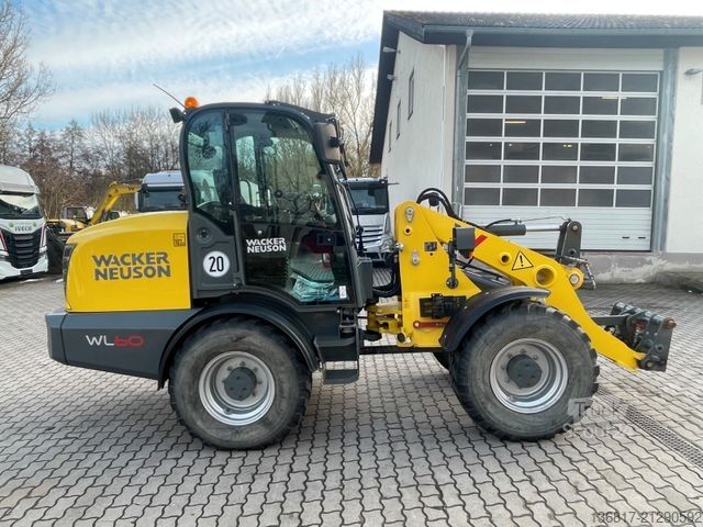 Radlader WACKER Neuson WL60 Gabel+Schaufel 1,1m³ nur 890BH