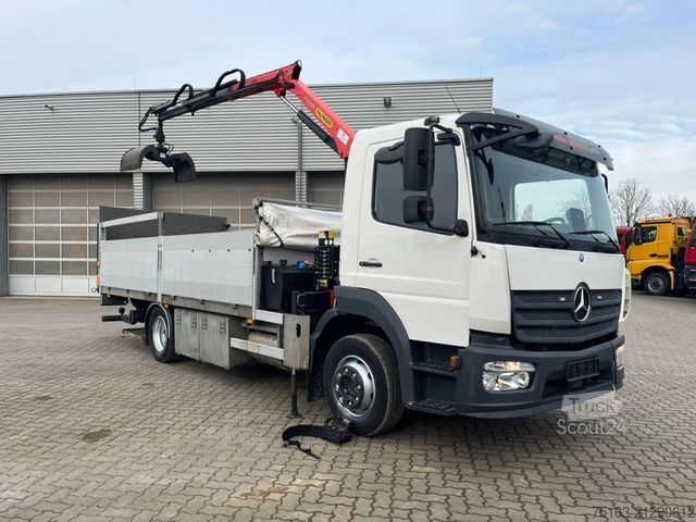 LKW mit Pritsche (offen) MERCEDES-BENZ Atego 1221 L Pritsche Kran Palf. PK 4200 Funk