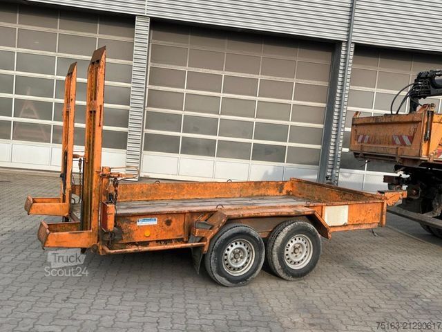 Remolque de plataforma baja BLOMENRÖHR Tandemtieflader 441/3500 Tiefladeranhänger Rampe