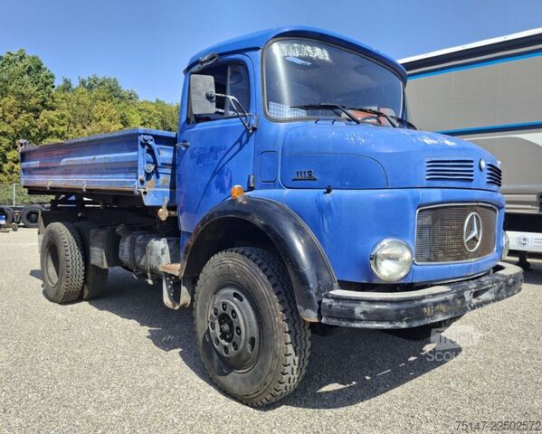 Camión volquete trilateral MERCEDES-BENZ LAK 1113 B 4x4 Allrad Hauber Meiller Kipper AHK