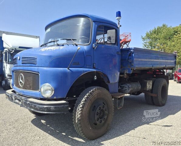 Camión volquete trilateral MERCEDES-BENZ LAK 1113 B 4x4 Allrad Hauber Meiller Kipper AHK