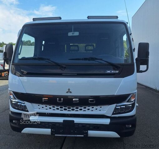 Furgoneta pick-up FUSO CANTER 3C15 DOKA 6-Sitzer Klima 2 x AHK