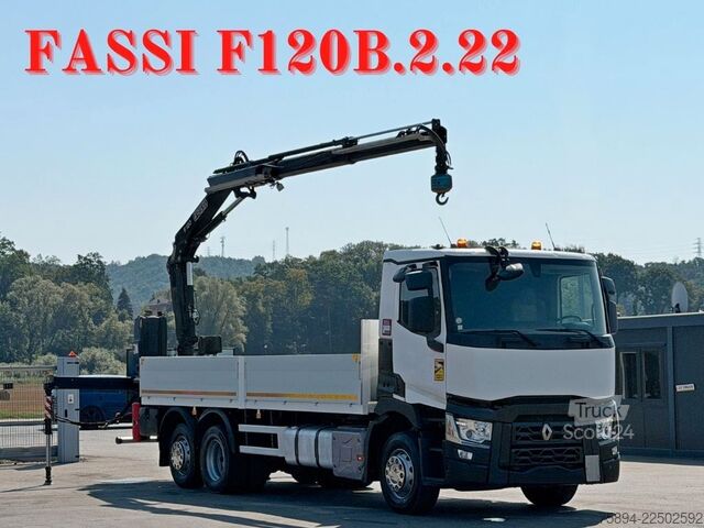 Kuorma-autoon asennettu nosturi RENAULT T 380 * FASSI F120B.2.22 + FUNK * TOPZUSTAND !
