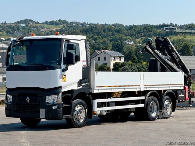 Kuorma-autoon asennettu nosturi RENAULT T 380 * FASSI F120B.2.22 + FUNK * TOPZUSTAND !