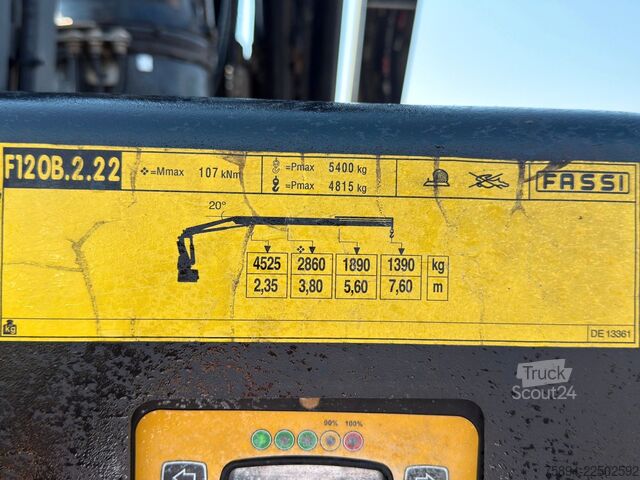 Kuorma-autoon asennettu nosturi RENAULT T 380 * FASSI F120B.2.22 + FUNK * TOPZUSTAND !