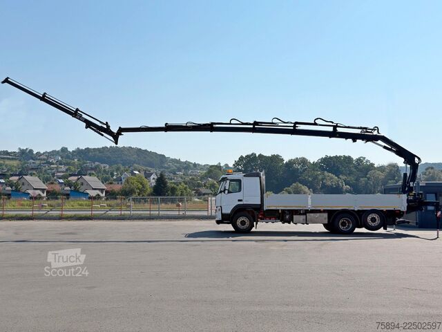 Kuorma-autoon asennettu nosturi VOLVO FM 460 * HIAB 166 E-5 HIPRO + JIB 43X + FUNK