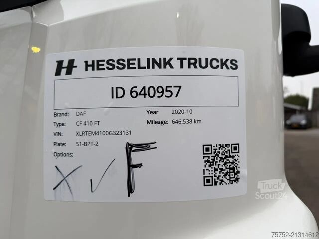 Standart-SZM DAF CF 410 Space Cab Rema stekker 646.530KM NL Truck