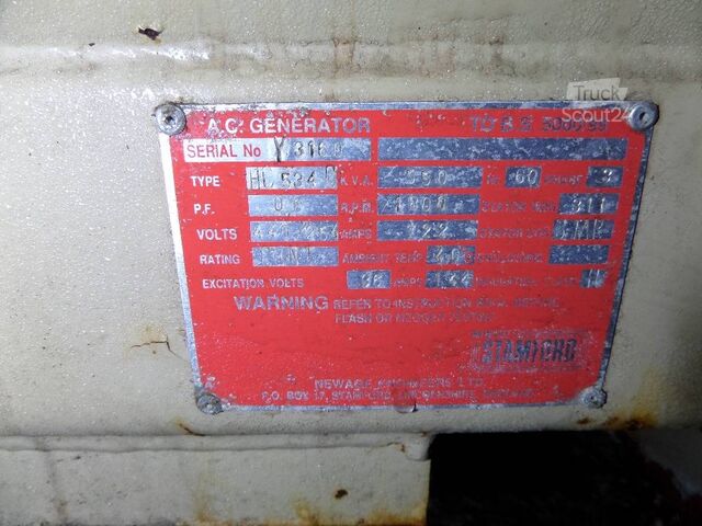 žvyras Cummins 550KVA