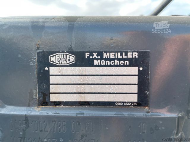 Dreiseitenkipper LKW MERCEDES-BENZ Axor 1833 AK 4x4/ Meiller/ MKG 10m=1t/ Org. 139t