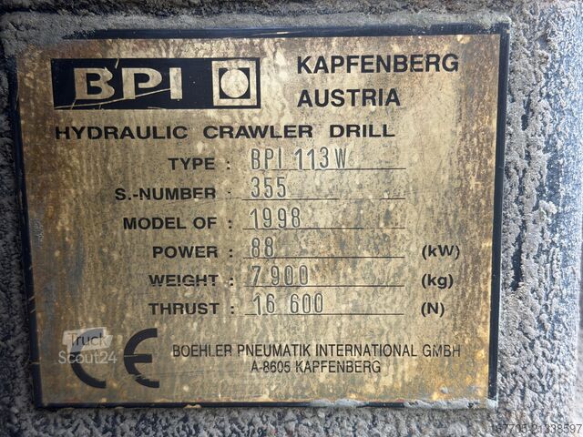 Boorinstallatie BOHLER BPI 113