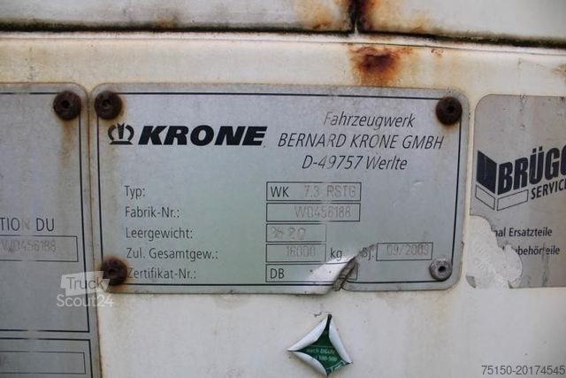 Anhänger-Wechselpritsche KRONE WK 7.3 RSTG - JUMBO - Rolltor - Nr.: 188