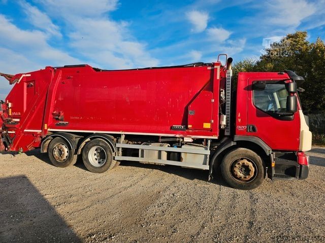 Søppelbilen VOLVO FE 320 6x2 Müllwagen, 2 Kammern, Joab 18,7 cbm