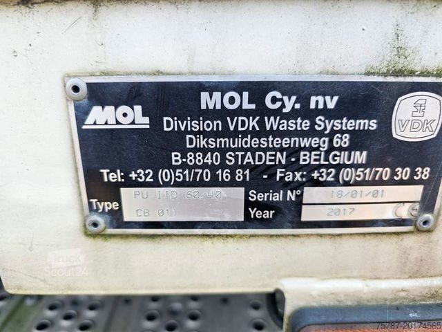 Müllwagen MERCEDES-BENZ 2630, 2 Kammern, 21 cbm, Euro 6, Diesel