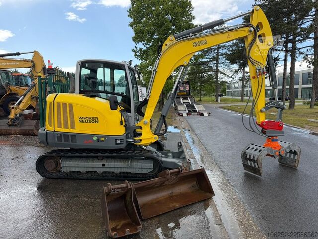 Mini bager WACKER NEUSON ET 65  + KINSHOFER GRABBER / GREIFER - *789h* -...