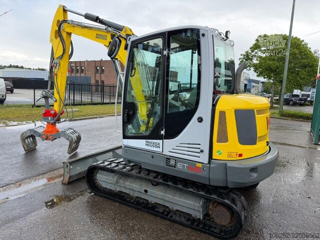 Mini bager WACKER NEUSON ET 65  + KINSHOFER GRABBER / GREIFER - *789h* -...