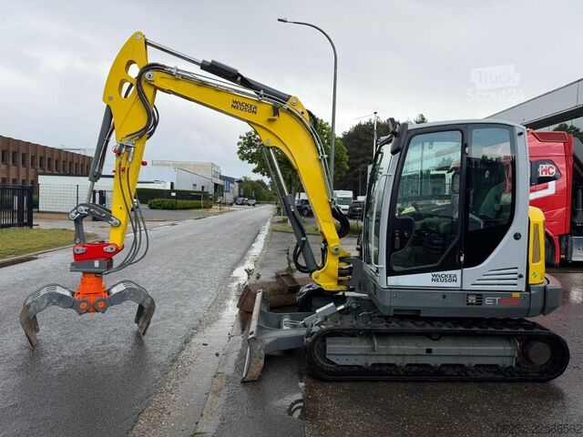 Mini bager WACKER NEUSON ET 65  + KINSHOFER GRABBER / GREIFER - *789h* -...