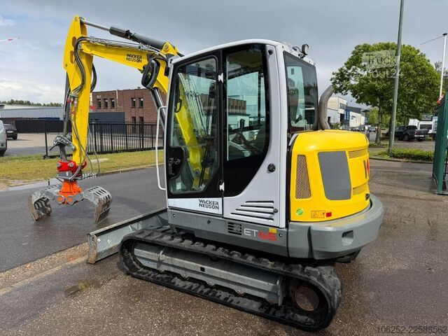 Miniescavatore WACKER NEUSON ET 65  + KINSHOFER GRABBER / GREIFER - *789h* -...