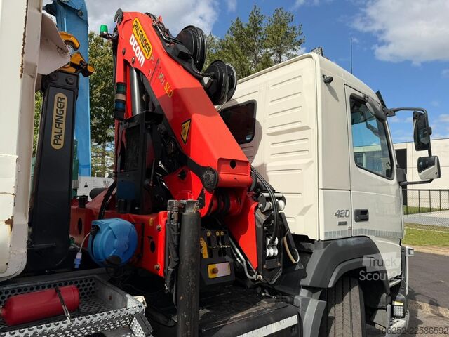 Kablio rankenos sistema Volvo FM 420 8x2 HOOKLIFT + CRANE PALFINGER PK19.001 ...