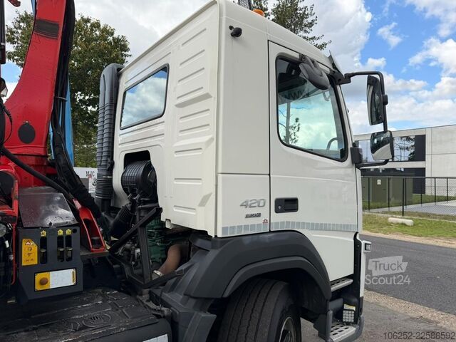 Система крюкообразных рычагов Volvo FM 420 8x2 HOOKLIFT + CRANE PALFINGER PK19.001 ...