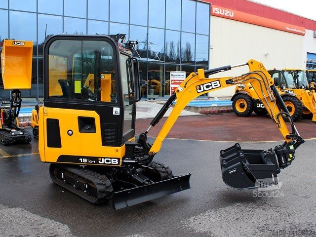 حفارة صغيرة بما في ذلك قارنة سريعة - هيدروليك JCB 19 C-1 PRO Luxus-Vollausstattung sofort verfügbar