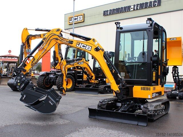 حفارة صغيرة بما في ذلك قارنة سريعة - هيدروليك JCB 19 C-1 PRO Luxus-Vollausstattung sofort verfügbar
