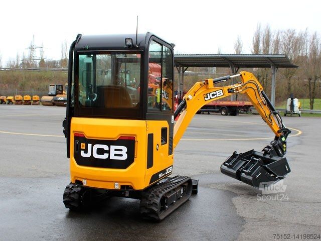 حفارة صغيرة بما في ذلك قارنة سريعة - هيدروليك JCB 19 C-1 PRO Luxus-Vollausstattung sofort verfügbar
