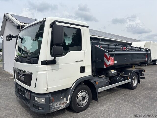 Abrollkipper Transporter man TGL 8.190 BL City Abrollkipper , 2 x AHK sofort verfügbar!