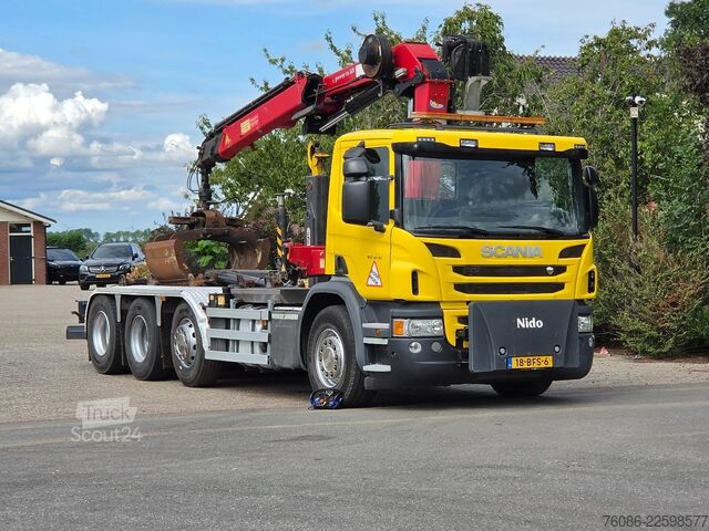 Система за рамо с кука Scania P450 8x2!!KRAAN/HAAK!! EX GEMEENTE!!EURO6!!