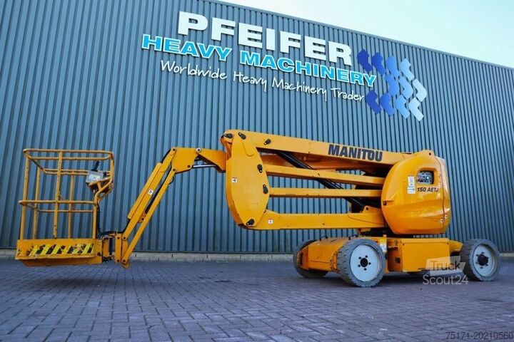 Kĺbová teleskopická pracovná plošina Manitou 150AETJ Compact Electric, 15m Working Height, 6.5m