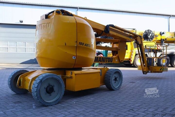 Kĺbová teleskopická pracovná plošina Manitou 150AETJ Compact Electric, 15m Working Height, 6.5m