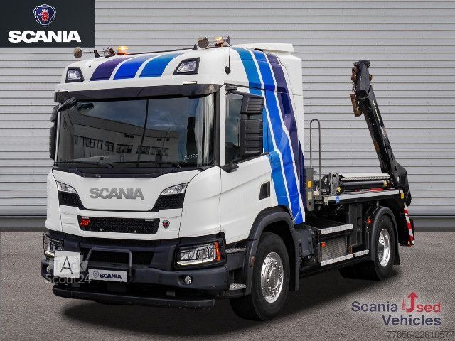Camion benne Scania P 500 B4x2NA - XT / 4-Federung / MEILLER AK 12.T -