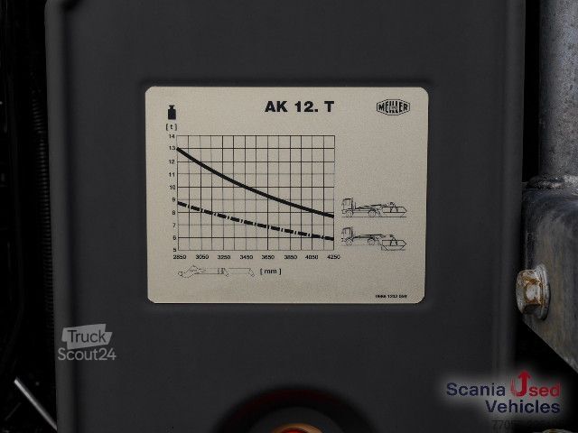 Camion benne Scania P 500 B4x2NA - XT / 4-Federung / MEILLER AK 12.T -