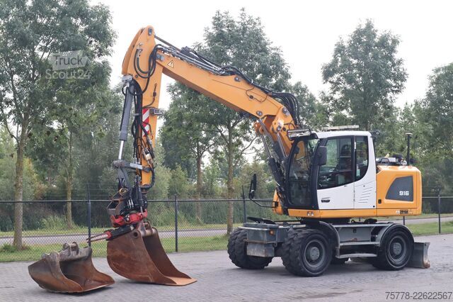 Gravemaskine på hjul Liebherr A916 | ROTOTILT R5 + GRIP | BUCKET | 3D GPS | BSS