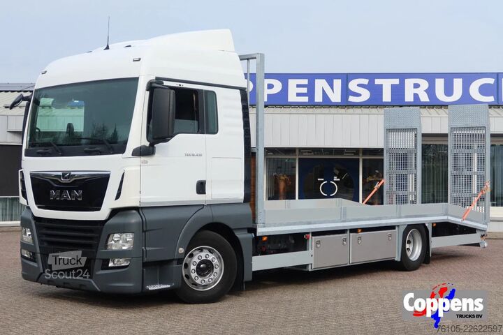 Autonkuljetuspakettiauto MAN TGX 18.340 Oprijwagen 4x2