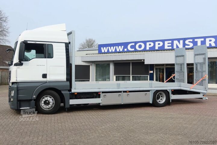 Autonkuljetuspakettiauto MAN TGX 18.340 Oprijwagen 4x2