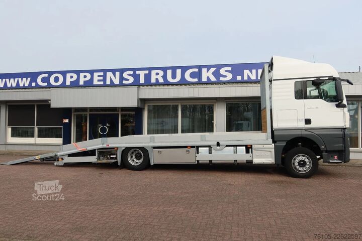 Autonkuljetuspakettiauto MAN TGX 18.340 Oprijwagen 4x2