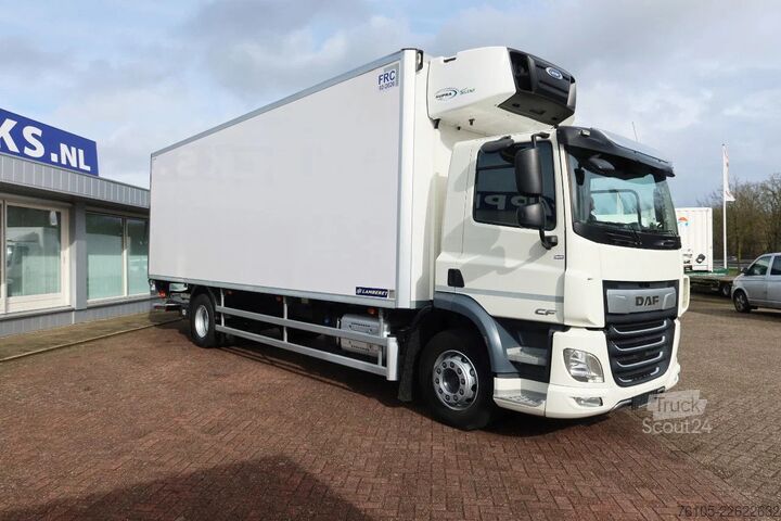 Jäähdytetyt/pakastetut kuljetukset DAF CF 320 Bak + Dhollandia 2000kg klep, Carrier Si...