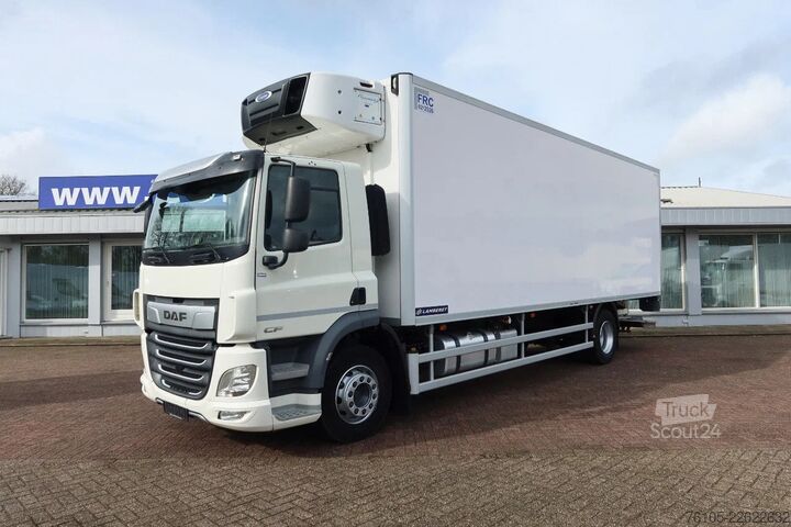 Jäähdytetyt/pakastetut kuljetukset DAF CF 320 Bak + Dhollandia 2000kg klep, Carrier Si...