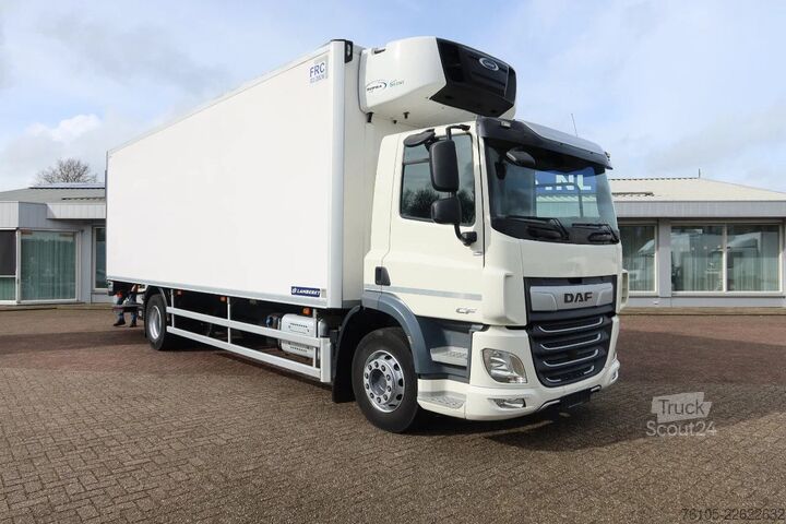 Jäähdytetyt/pakastetut kuljetukset DAF CF 320 Bak + Dhollandia 2000kg klep, Carrier Si...