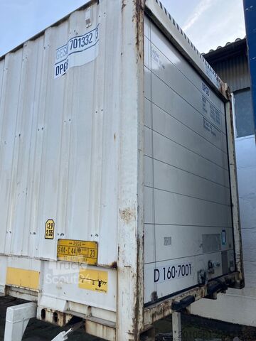هيكل قابل للتبديل مع بناء صندوقي Wechselbrücke Container auf Stelzen BDF 7,45m Rolltor Rolltor SOFORT VERFÜGBAR