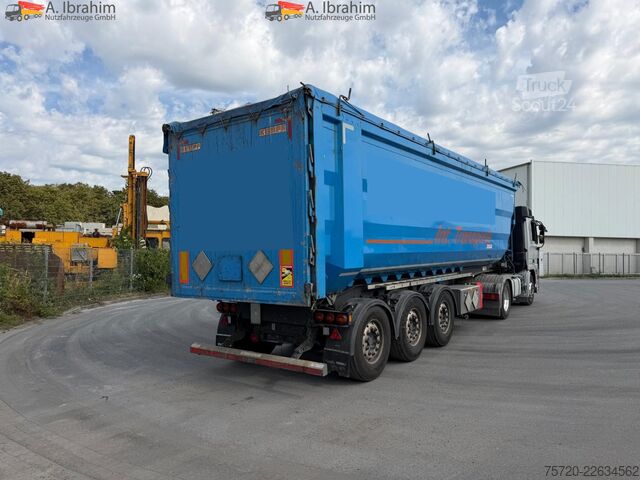 Damperli yarı römork Kempf SKM 35/3 50 cbm Stahlmulde Liftachse Scheibenbremse