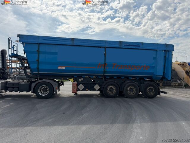 Damperli yarı römork Kempf SKM 35/3 50 cbm Stahlmulde Liftachse Scheibenbremse
