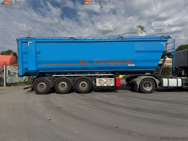 Damperli yarı römork Kempf SKM 35/3 50 cbm Stahlmulde Liftachse Scheibenbremse