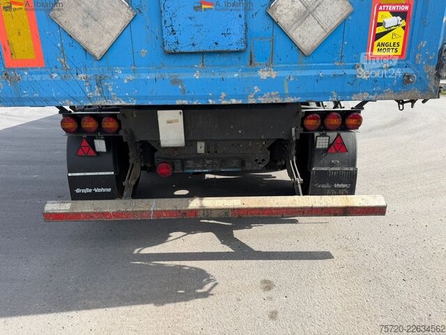Damperli yarı römork Kempf SKM 35/3 50 cbm Stahlmulde Liftachse Scheibenbremse