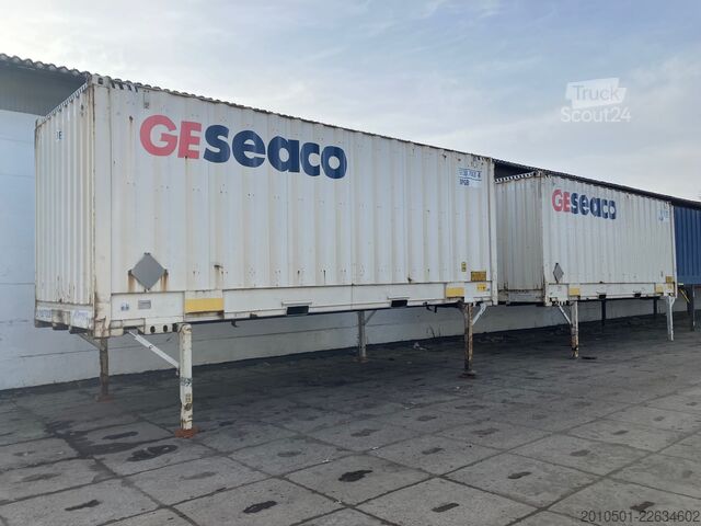 Cassone intercambiabile con struttura a box Wechselbrücke Container auf Stelzen BDF 7,45m Rolltor Rolltor SOFORT VERFÜGBAR