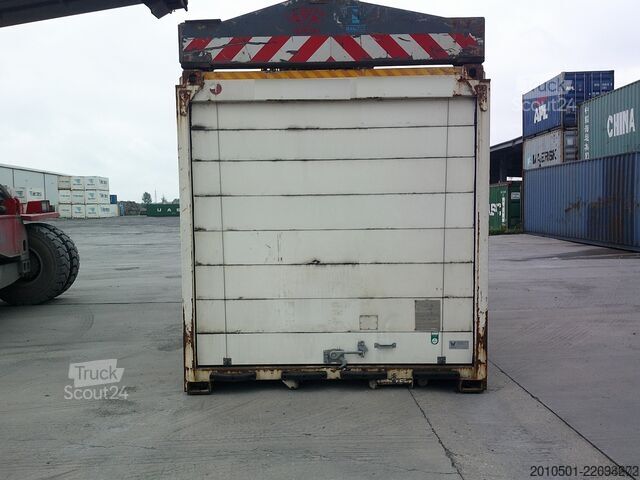 Cassone intercambiabile con struttura a box Wechselbrücke Container auf Stelzen BDF 7,45m Rolltor Rolltor SOFORT VERFÜGBAR