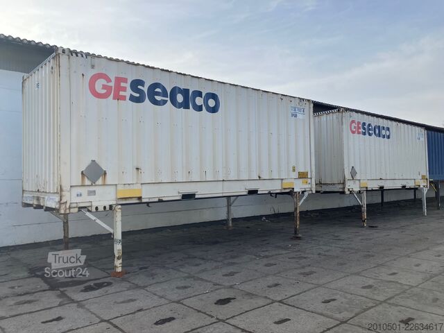 Cassone intercambiabile con struttura a box Wechselbrücke Container auf Stelzen BDF 7,45m Rolltor Rolltor SOFORT VERFÜGBAR
