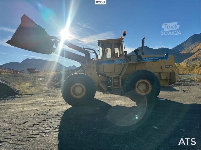 Pala gommata Volvo BM 4500 wheel loader w/ scale and bucket. WATCH VIDEO