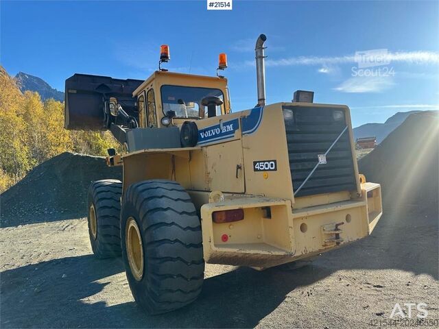 Pala gommata Volvo BM 4500 wheel loader w/ scale and bucket. WATCH VIDEO