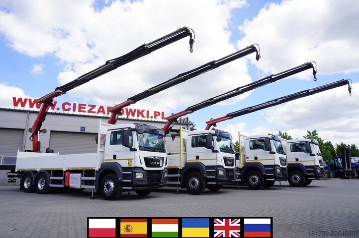 Plataforma con grúa MAN TGS 26.420 6×4 / Fassi F215A.2.24